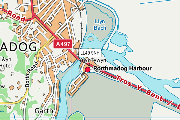 LL49 9NH map - OS VectorMap District (Ordnance Survey)