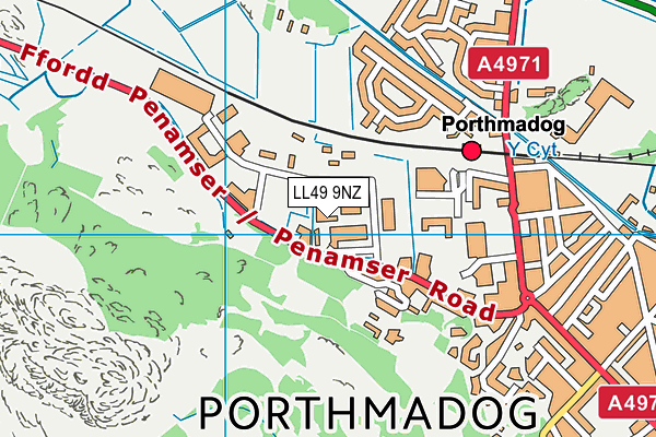 LL49 9NZ map - OS VectorMap District (Ordnance Survey) LL49 9NZ map - OS VectorMap District (Ordnance Survey)