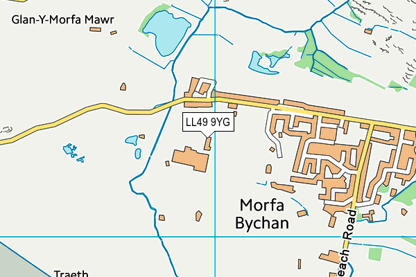 LL49 9YG map - OS VectorMap District (Ordnance Survey) LL49 9YG map - OS VectorMap District (Ordnance Survey)