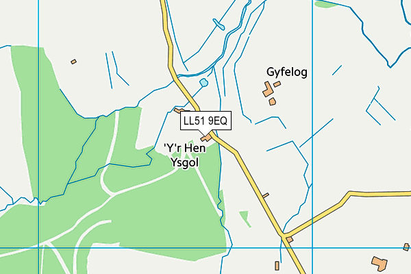 LL51 9EQ map - OS VectorMap District (Ordnance Survey) LL51 9EQ map - OS VectorMap District (Ordnance Survey)