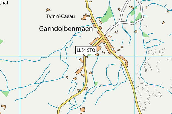 LL51 9TQ map - OS VectorMap District (Ordnance Survey)