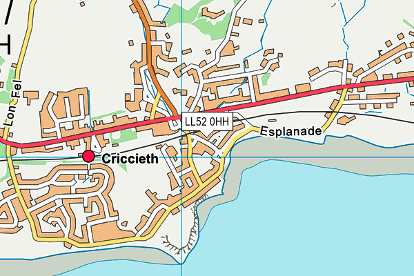 LL52 0HH map - OS VectorMap District (Ordnance Survey) LL52 0HH map - OS VectorMap District (Ordnance Survey)