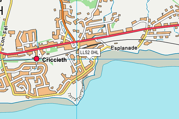 LL52 0HL map - OS VectorMap District (Ordnance Survey) LL52 0HL map - OS VectorMap District (Ordnance Survey)