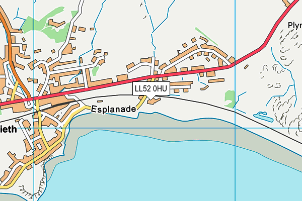 LL52 0HU map - OS VectorMap District (Ordnance Survey) LL52 0HU map - OS VectorMap District (Ordnance Survey)