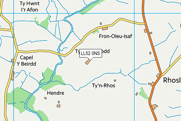 LL52 0NS map - OS VectorMap District (Ordnance Survey) LL52 0NS map - OS VectorMap District (Ordnance Survey)