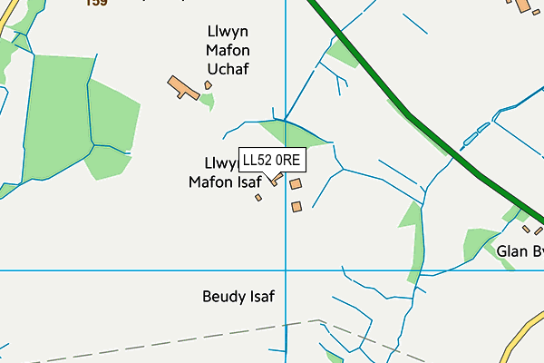 LL52 0RE map - OS VectorMap District (Ordnance Survey) LL52 0RE map - OS VectorMap District (Ordnance Survey)