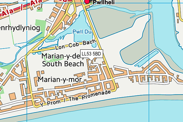 LL53 5BD map - OS VectorMap District (Ordnance Survey) LL53 5BD map - OS VectorMap District (Ordnance Survey)