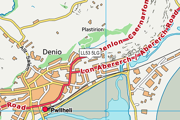 LL53 5LG map - OS VectorMap District (Ordnance Survey) LL53 5LG map - OS VectorMap District (Ordnance Survey)