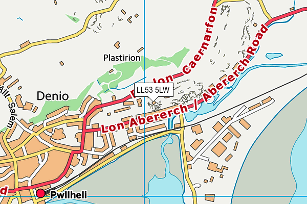 LL53 5LW map - OS VectorMap District (Ordnance Survey) LL53 5LW map - OS VectorMap District (Ordnance Survey)