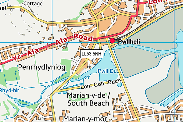 LL53 5NH map - OS VectorMap District (Ordnance Survey) LL53 5NH map - OS VectorMap District (Ordnance Survey)