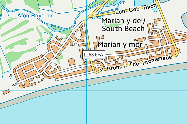 LL53 5PA map - OS VectorMap District (Ordnance Survey) LL53 5PA map - OS VectorMap District (Ordnance Survey)