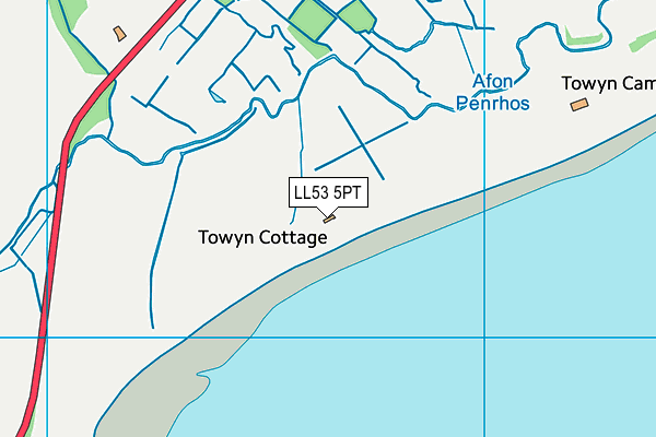 LL53 5PT map - OS VectorMap District (Ordnance Survey) LL53 5PT map - OS VectorMap District (Ordnance Survey)