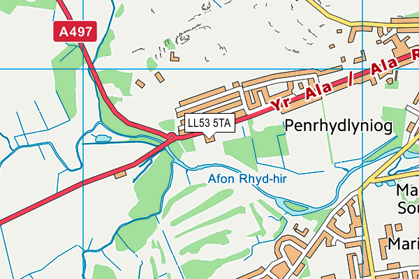 LL53 5TA map - OS VectorMap District (Ordnance Survey) LL53 5TA map - OS VectorMap District (Ordnance Survey)