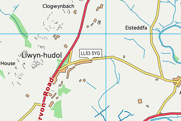 LL53 5YG map - OS VectorMap District (Ordnance Survey) LL53 5YG map - OS VectorMap District (Ordnance Survey)