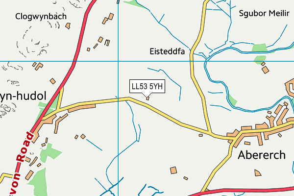 LL53 5YH map - OS VectorMap District (Ordnance Survey) LL53 5YH map - OS VectorMap District (Ordnance Survey)