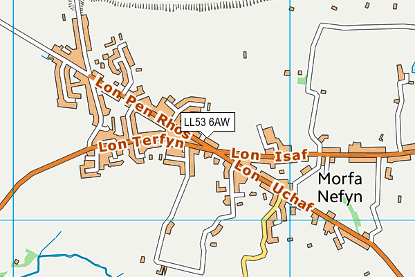 LL53 6AW map - OS VectorMap District (Ordnance Survey) LL53 6AW map - OS VectorMap District (Ordnance Survey)