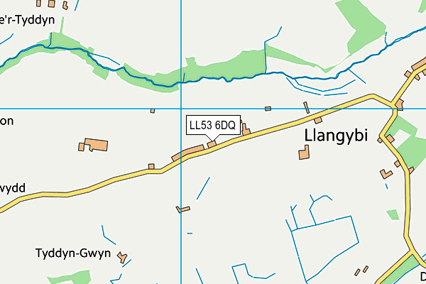 LL53 6DQ map - OS VectorMap District (Ordnance Survey)