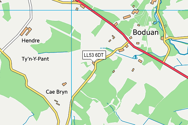 LL53 6DT map - OS VectorMap District (Ordnance Survey) LL53 6DT map - OS VectorMap District (Ordnance Survey)