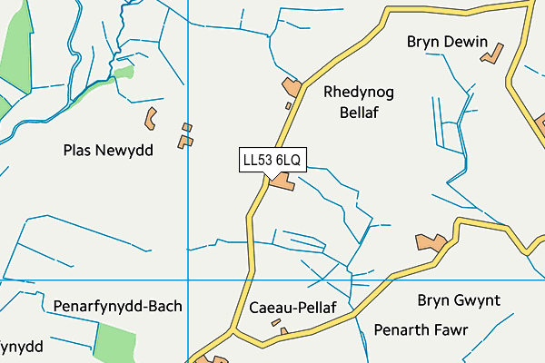 LL53 6LQ map - OS VectorMap District (Ordnance Survey)