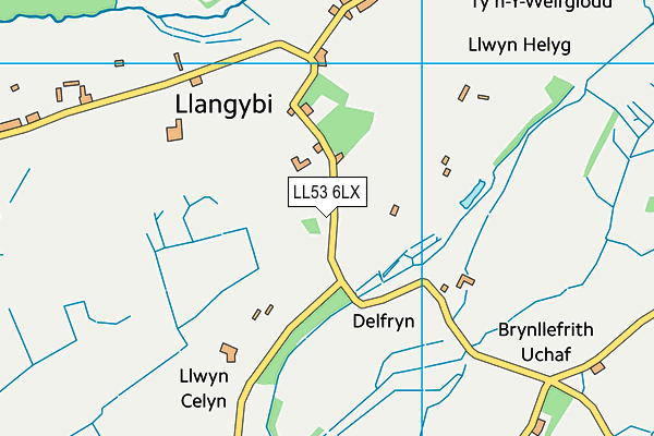 LL53 6LX map - OS VectorMap District (Ordnance Survey) LL53 6LX map - OS VectorMap District (Ordnance Survey)