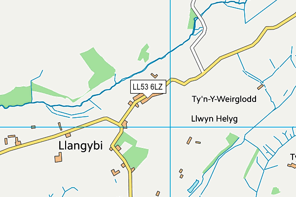 LL53 6LZ map - OS VectorMap District (Ordnance Survey) LL53 6LZ map - OS VectorMap District (Ordnance Survey)