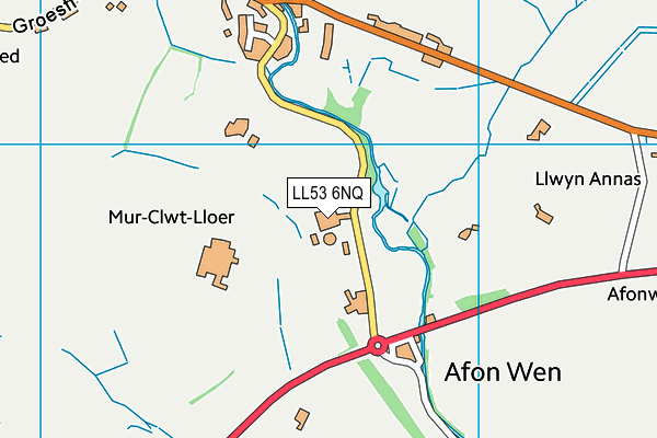 LL53 6NQ map - OS VectorMap District (Ordnance Survey) LL53 6NQ map - OS VectorMap District (Ordnance Survey)