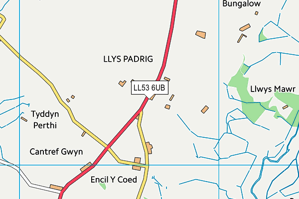 LL53 6UB map - OS VectorMap District (Ordnance Survey) LL53 6UB map - OS VectorMap District (Ordnance Survey)