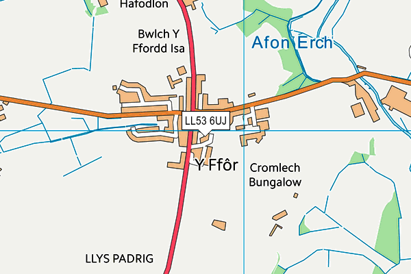 LL53 6UJ map - OS VectorMap District (Ordnance Survey) LL53 6UJ map - OS VectorMap District (Ordnance Survey)