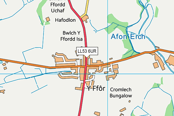 LL53 6UR map - OS VectorMap District (Ordnance Survey) LL53 6UR map - OS VectorMap District (Ordnance Survey)
