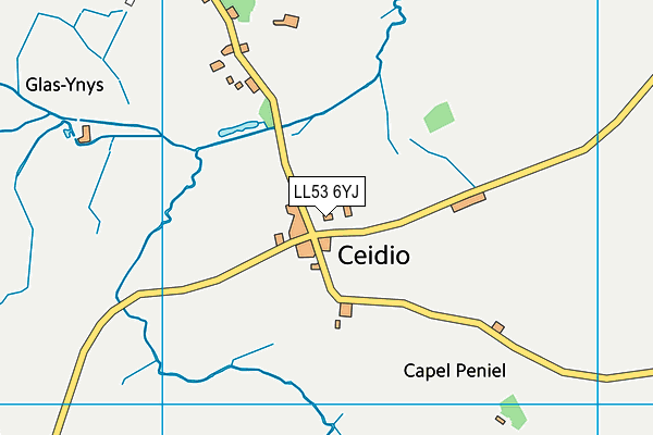 LL53 6YJ map - OS VectorMap District (Ordnance Survey) LL53 6YJ map - OS VectorMap District (Ordnance Survey)