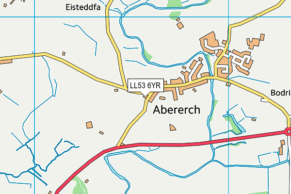 LL53 6YR map - OS VectorMap District (Ordnance Survey)