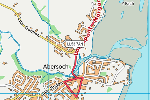 LL53 7AN map - OS VectorMap District (Ordnance Survey) LL53 7AN map - OS VectorMap District (Ordnance Survey)