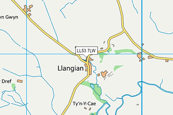 LL53 7LW map - OS VectorMap District (Ordnance Survey) LL53 7LW map - OS VectorMap District (Ordnance Survey)