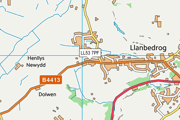 LL53 7PF map - OS VectorMap District (Ordnance Survey) LL53 7PF map - OS VectorMap District (Ordnance Survey)