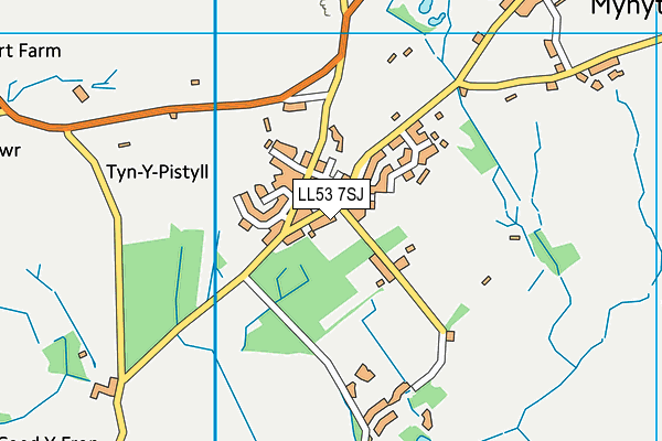 LL53 7SJ map - OS VectorMap District (Ordnance Survey) LL53 7SJ map - OS VectorMap District (Ordnance Survey)