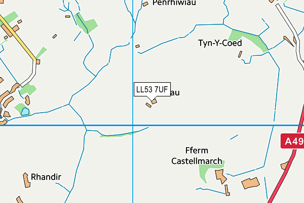LL53 7UF map - OS VectorMap District (Ordnance Survey) LL53 7UF map - OS VectorMap District (Ordnance Survey)