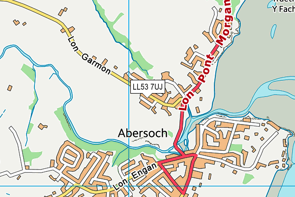 LL53 7UJ map - OS VectorMap District (Ordnance Survey) LL53 7UJ map - OS VectorMap District (Ordnance Survey)