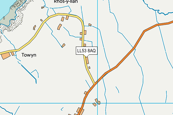 LL53 8AQ map - OS VectorMap District (Ordnance Survey) LL53 8AQ map - OS VectorMap District (Ordnance Survey)
