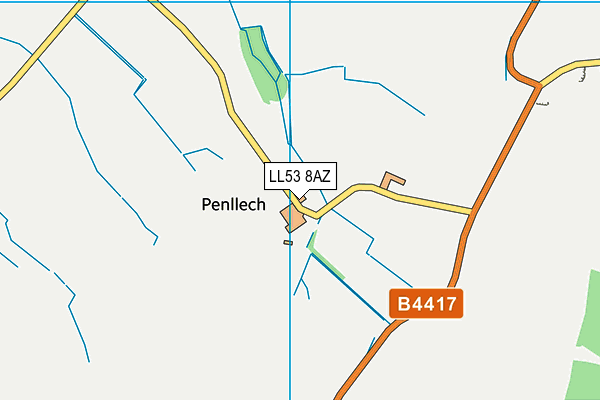 LL53 8AZ map - OS VectorMap District (Ordnance Survey) LL53 8AZ map - OS VectorMap District (Ordnance Survey)