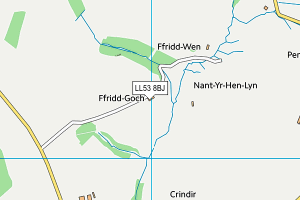 LL53 8BJ map - OS VectorMap District (Ordnance Survey) LL53 8BJ map - OS VectorMap District (Ordnance Survey)