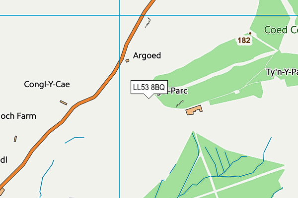 LL53 8BQ map - OS VectorMap District (Ordnance Survey) LL53 8BQ map - OS VectorMap District (Ordnance Survey)
