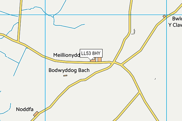 LL53 8HY map - OS VectorMap District (Ordnance Survey) LL53 8HY map - OS VectorMap District (Ordnance Survey)