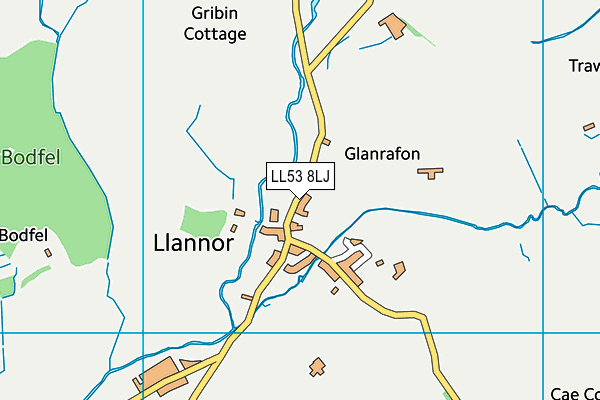 LL53 8LJ map - OS VectorMap District (Ordnance Survey) LL53 8LJ map - OS VectorMap District (Ordnance Survey)