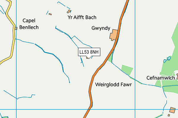 LL53 8NH map - OS VectorMap District (Ordnance Survey) LL53 8NH map - OS VectorMap District (Ordnance Survey)