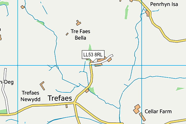 LL53 8RL map - OS VectorMap District (Ordnance Survey) LL53 8RL map - OS VectorMap District (Ordnance Survey)