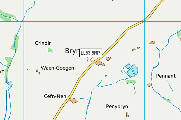LL53 8RP map - OS VectorMap District (Ordnance Survey) LL53 8RP map - OS VectorMap District (Ordnance Survey)