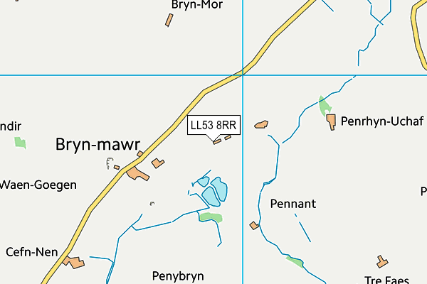 LL53 8RR map - OS VectorMap District (Ordnance Survey) LL53 8RR map - OS VectorMap District (Ordnance Survey)