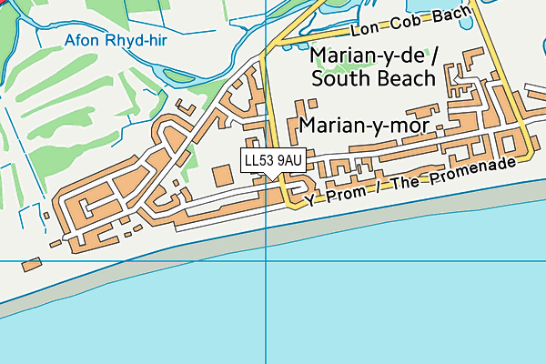 LL53 9AU map - OS VectorMap District (Ordnance Survey) LL53 9AU map - OS VectorMap District (Ordnance Survey)