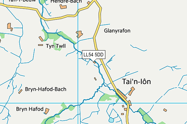 LL54 5DD map - OS VectorMap District (Ordnance Survey) LL54 5DD map - OS VectorMap District (Ordnance Survey)