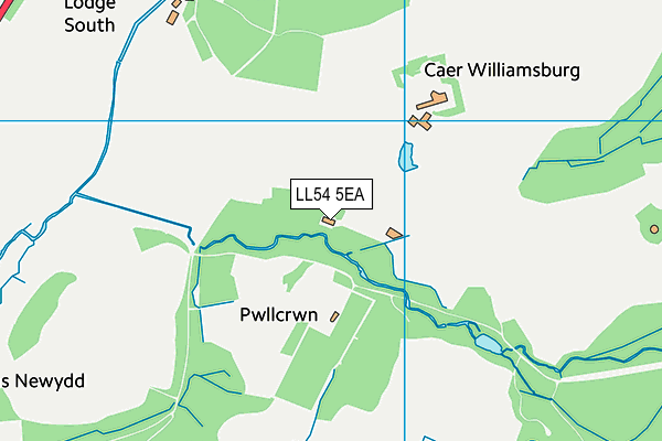 LL54 5EA map - OS VectorMap District (Ordnance Survey) LL54 5EA map - OS VectorMap District (Ordnance Survey)